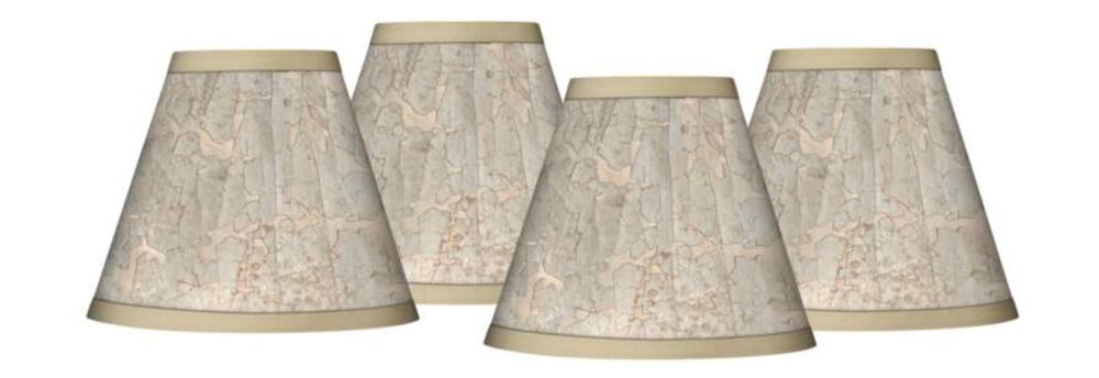 Empire Print Lamp Shade Al Fresco Beige Small 3x6x5 (Clip-On) Giclee Glow NEW